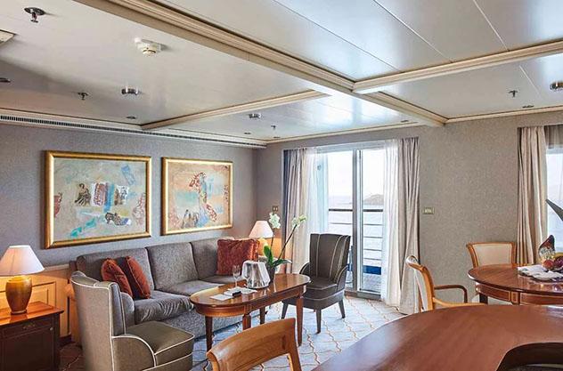 La Grand Royal Suite del Silver Whisper, un crucero de vuelta al mundo