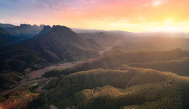 Atardecer en Xishuangbanna